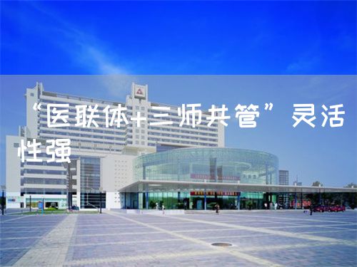 “医联体+三师共管”灵活性强(图1)