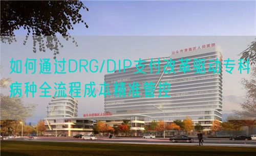如何通过DRG/DIP支付改革驱动专科病种全流程成本精准管控(图1) 如何通过DRG/DIP支付改革驱动专科病种全流程成本精准管控(图1)