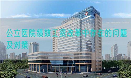 公立医院绩效工资改革中存在的问题及对策(图1) 公立医院绩效工资改革中存在的问题及对策(图1)