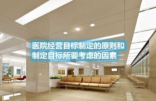 医院经营目标制定的原则和制定目标所要考虑的因素 医院经营目标制定的原则和制定目标所要考虑的因素